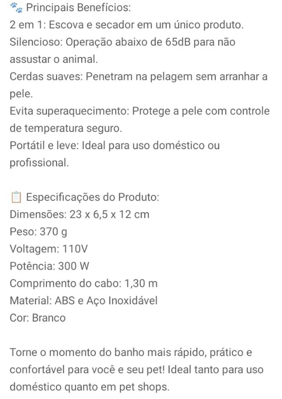 Kit Escova Secadora + Dog Dryer  - Foto 3