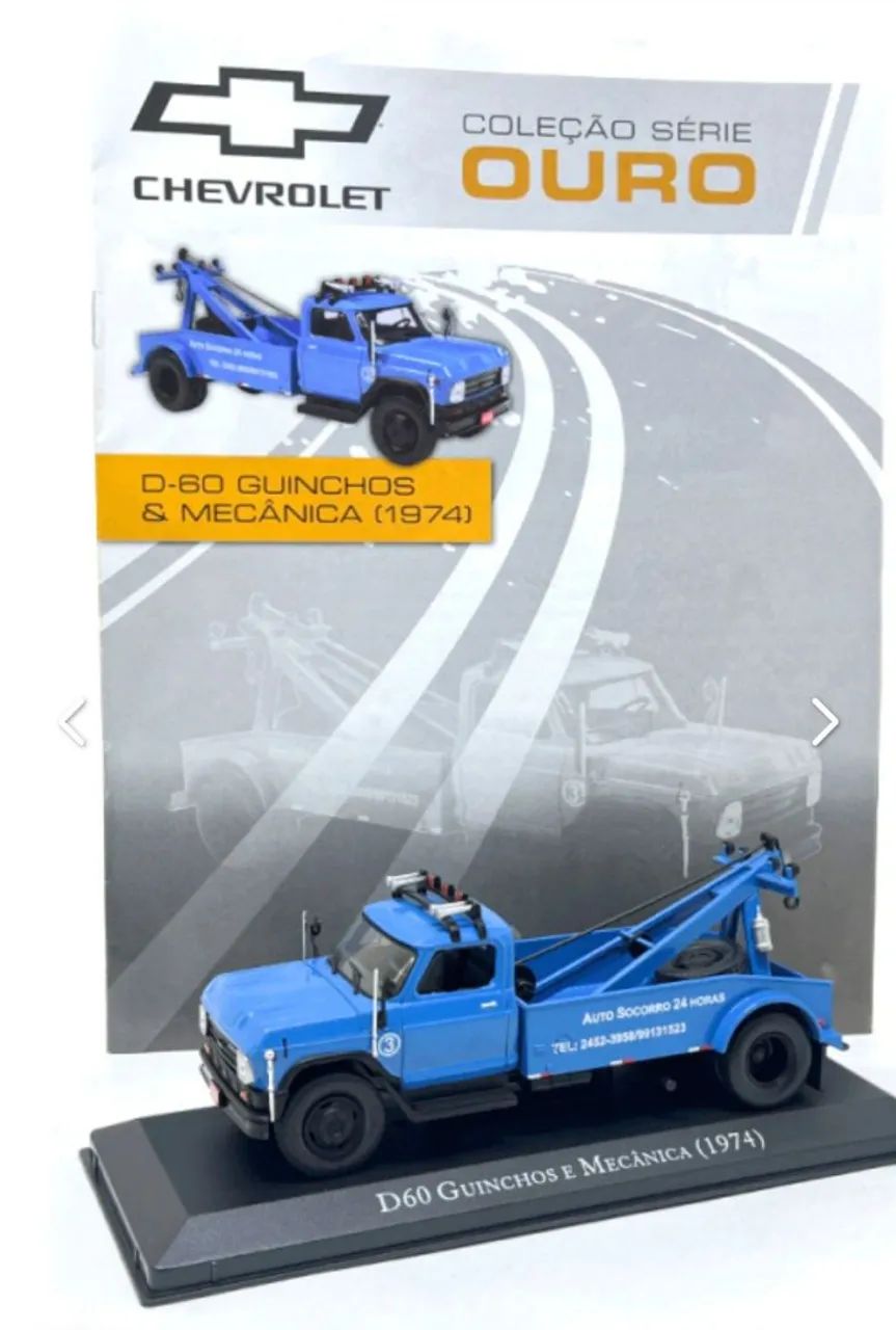 Miniatura de caminhão D60 guincho 1/43
