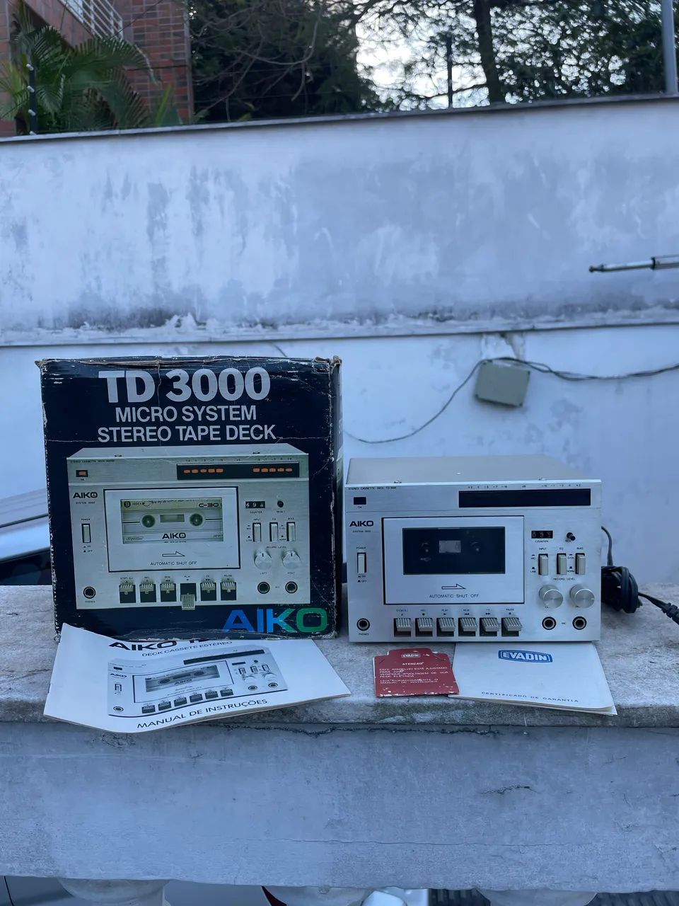 Tape deck toca fitas Aiko Td3000  na caixa  - Foto 4