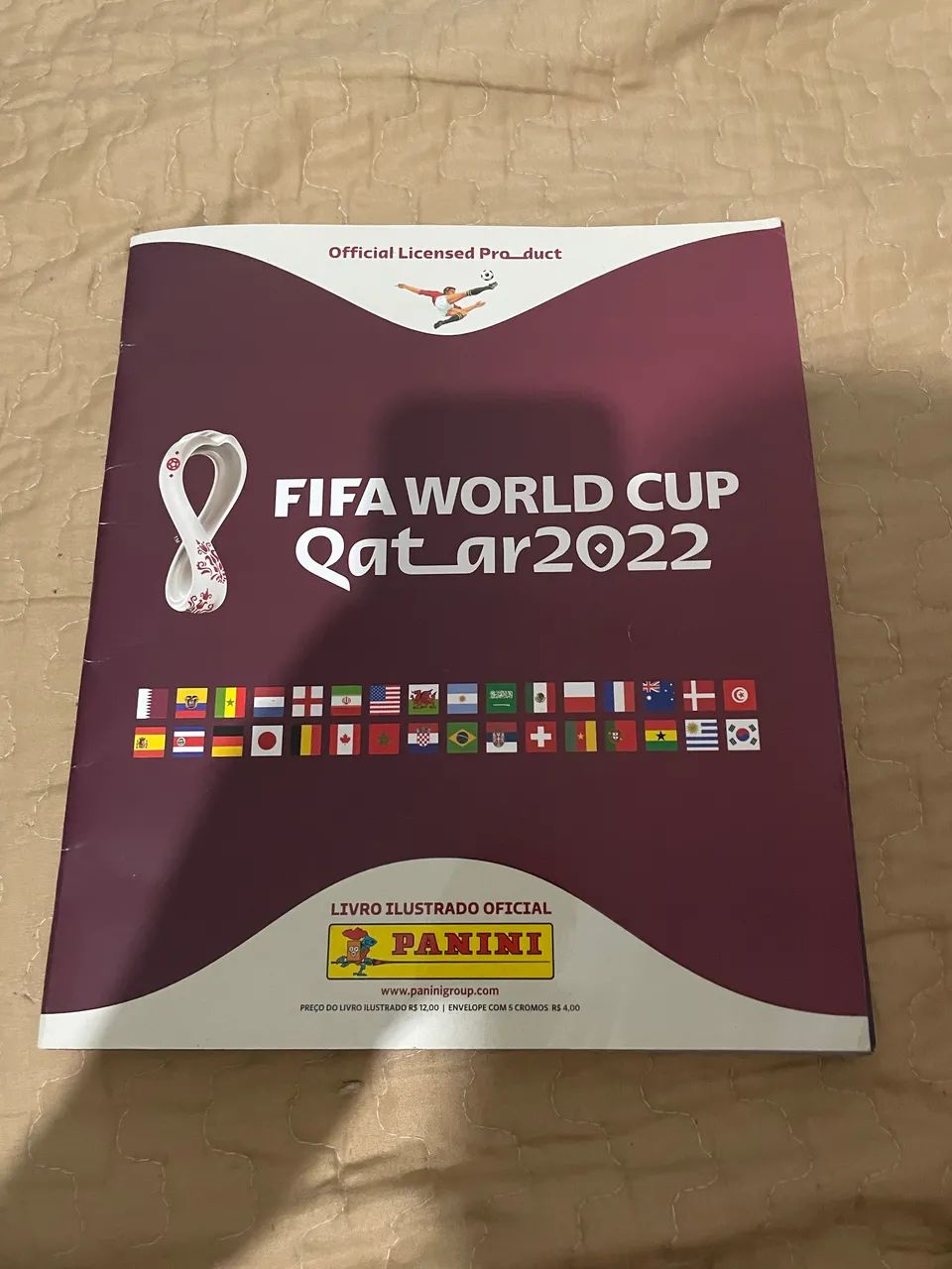 Álbum da copa do mundo 2022 incompleto 