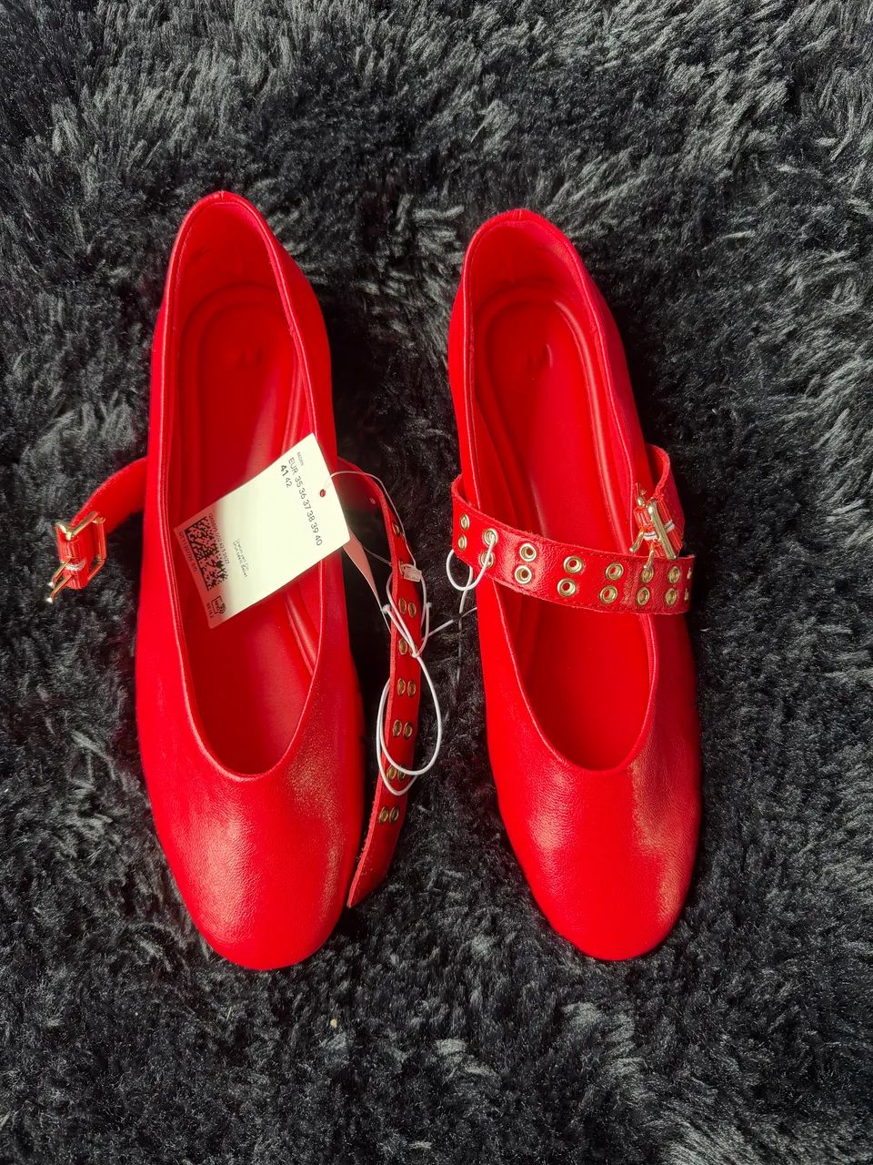 Sapatilha H&M Feminina Vermelha Nova Tam. 41