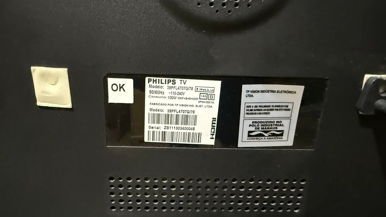 Tv Philips Led 39 polegadas (Não é Smart) - Foto 5