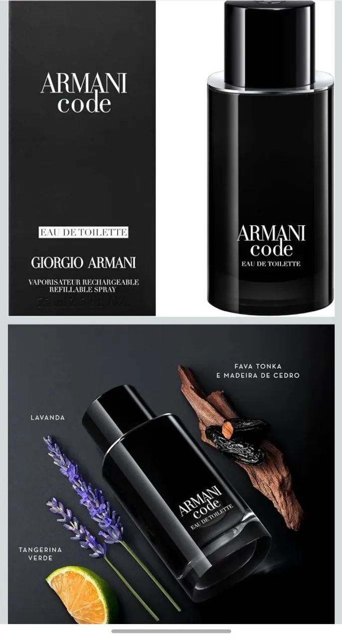 Perfume Armani Code 75ml EUA de Toilette Lacrado  - Foto 3