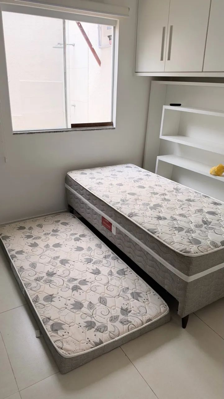 Cama Box Solteiro com Auxiliar