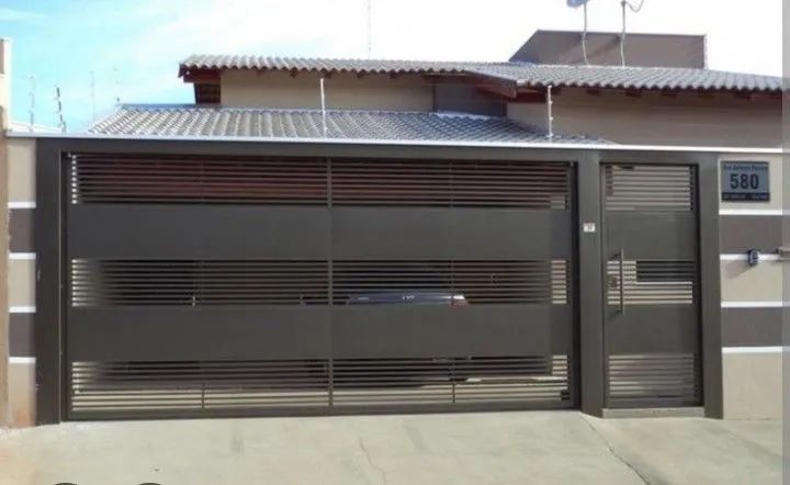 Portaõ basculante e deslizante 
