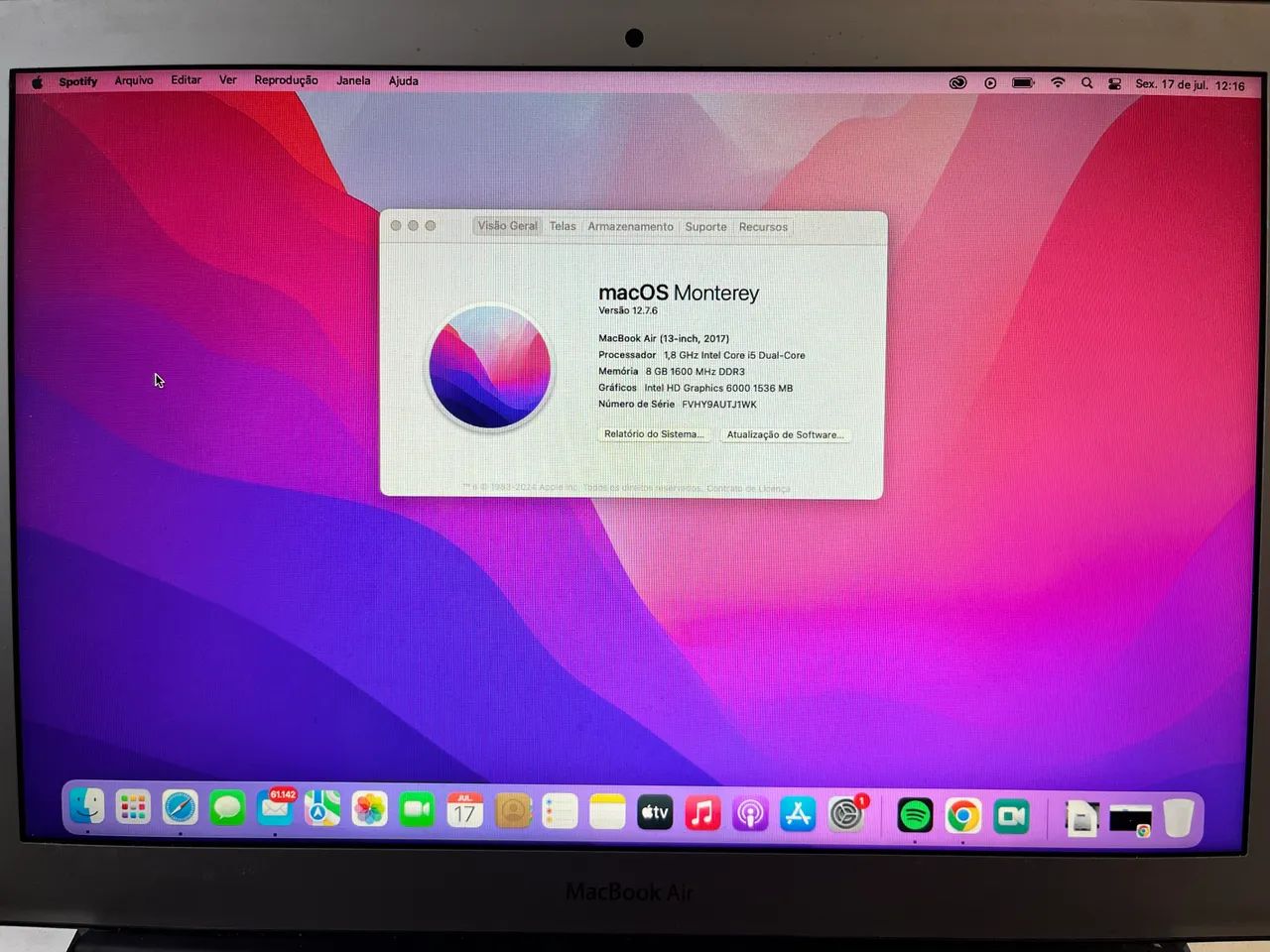 MacBook Air (13-inch, 2017) Em ótimo estado! - Foto 2