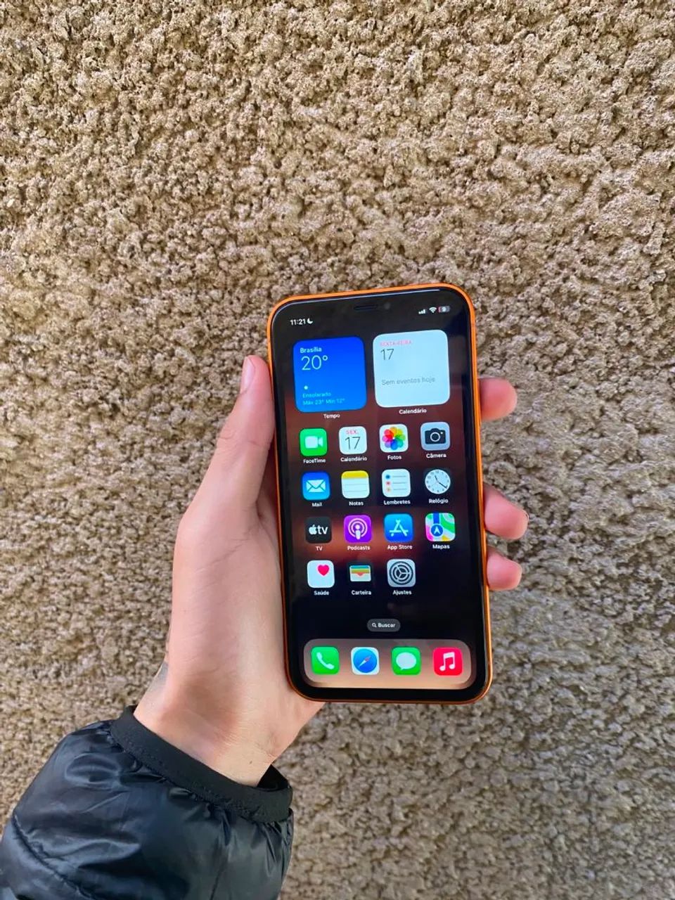 iPhone XR sabor 17 pro (carcaça adaptada visual 17 pro) - Foto 5