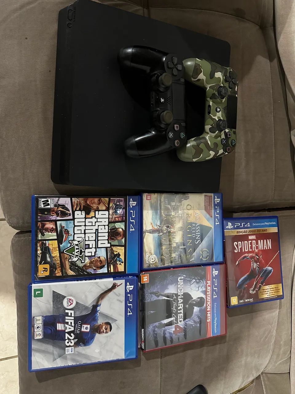 Ps4 slim com jogos - Foto 3