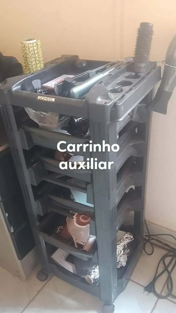 Carrinho auxiliar de cabelo 