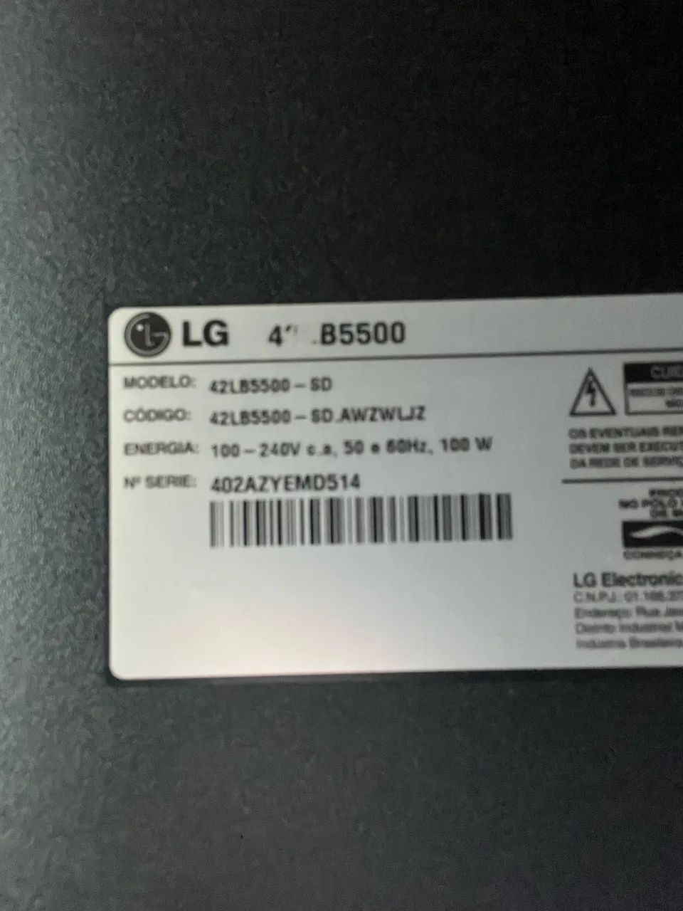 Vende-se TV LG 42polegadas  - Foto 4