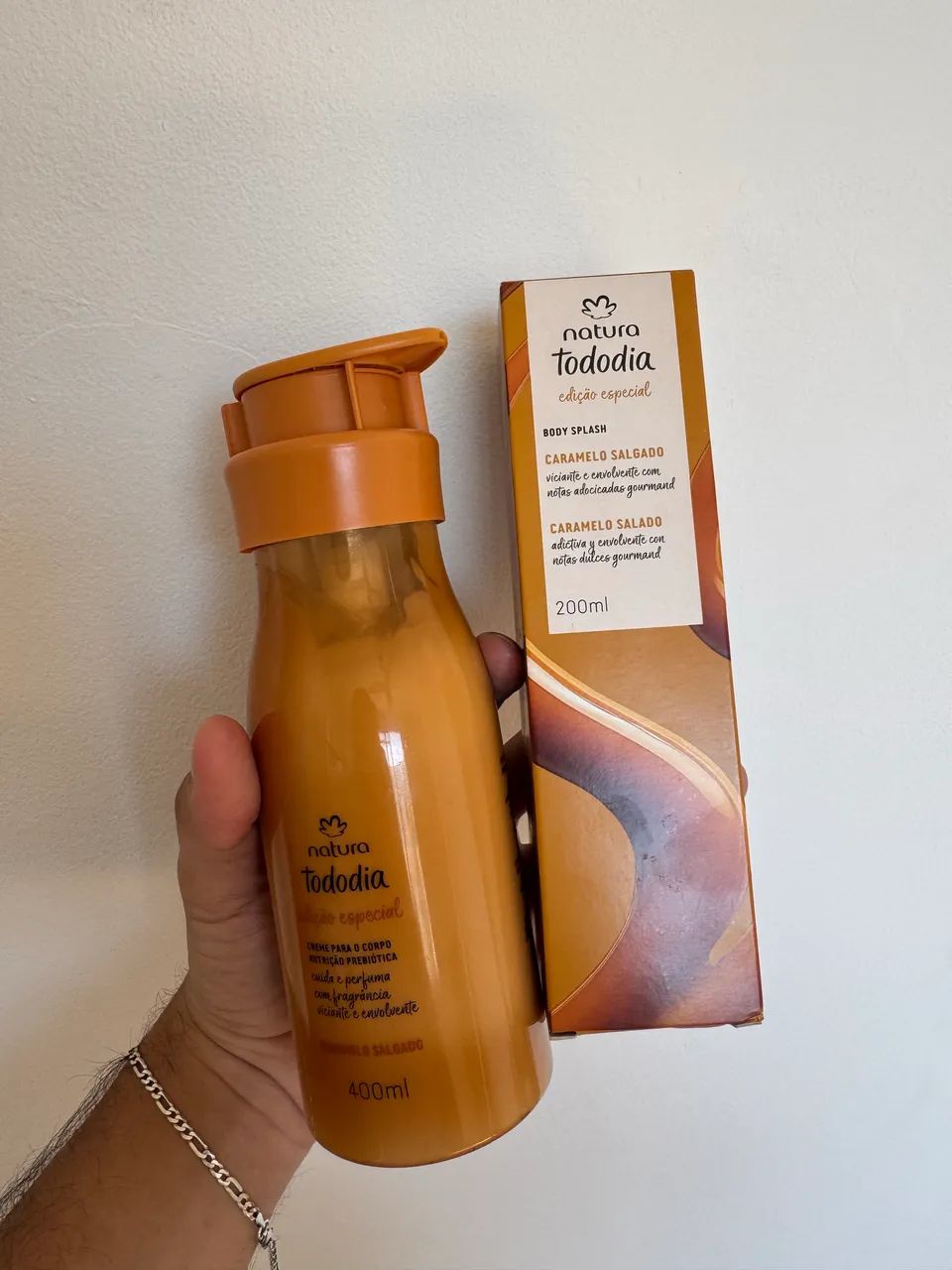 Caramelo salgado Kit creme e body splash 