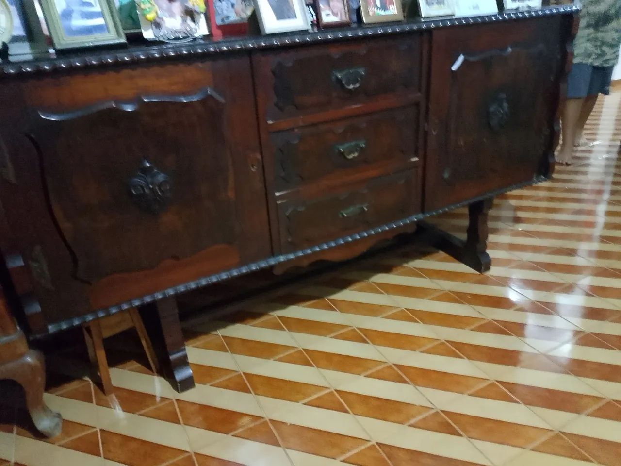 Jogo de buffet e bar, madeira . Antiguidade  - Foto 3