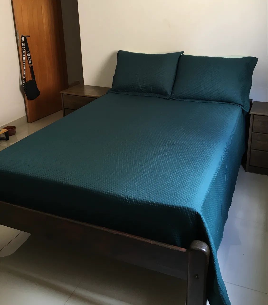 Colchão Ortobom + Cama Viúva 