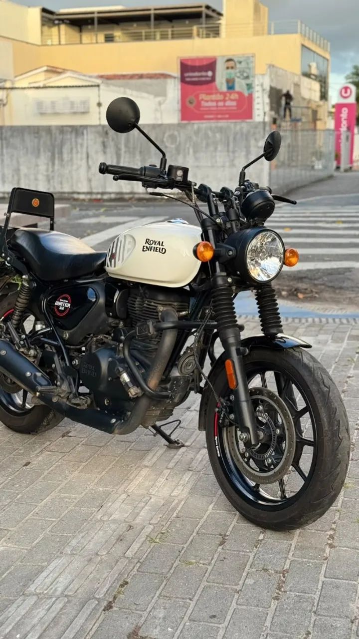 ROYAL ENFIELD HUNTER 350 DAPPER WHITE - Foto 2