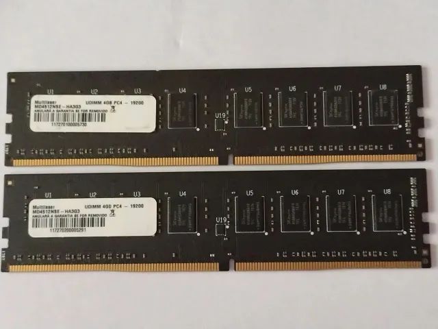 02 Memória DDR4 Multilaser 8G. - Foto 3