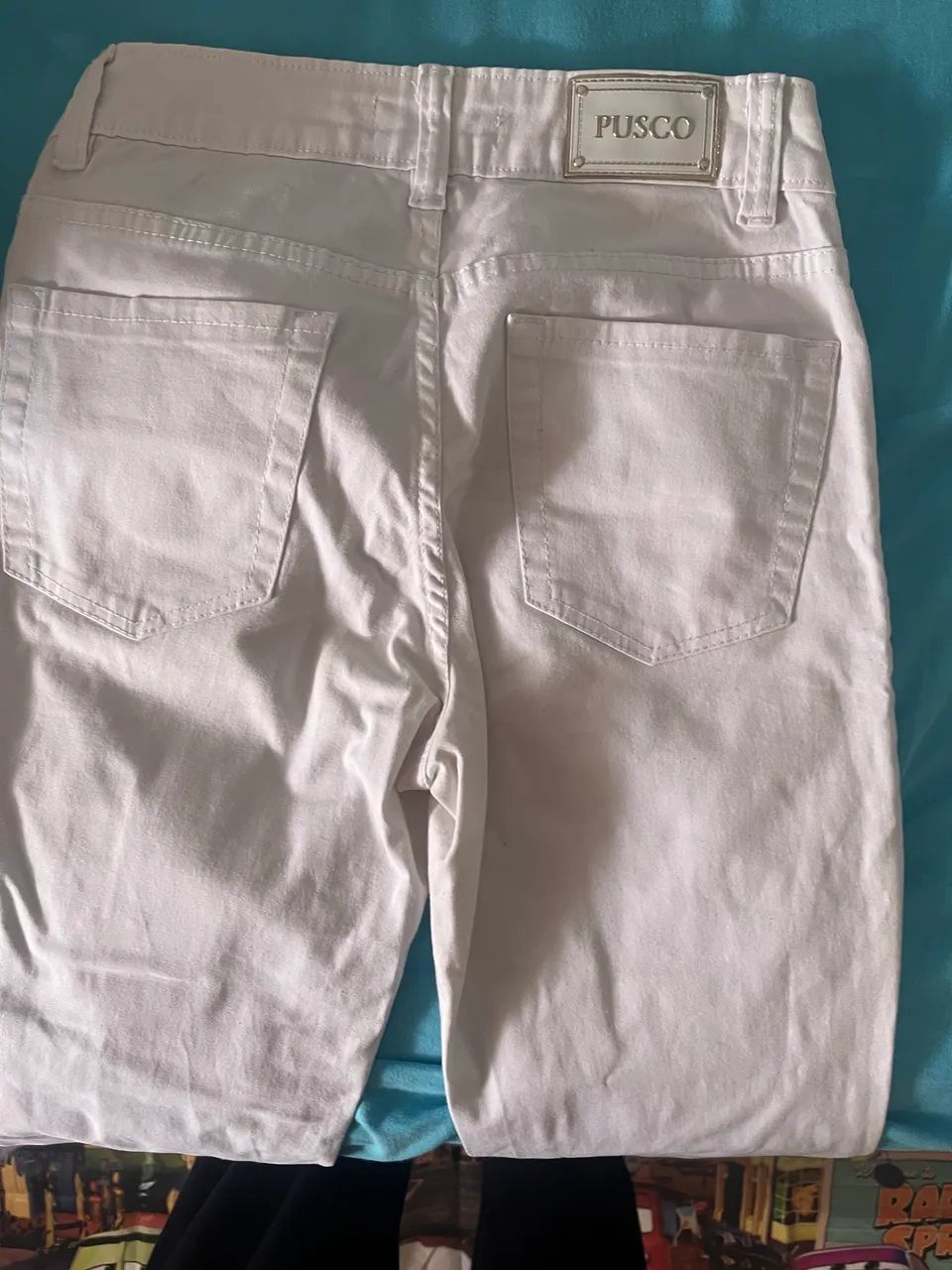 Calça branca sarja macia  marca PUSCO  - Foto 2