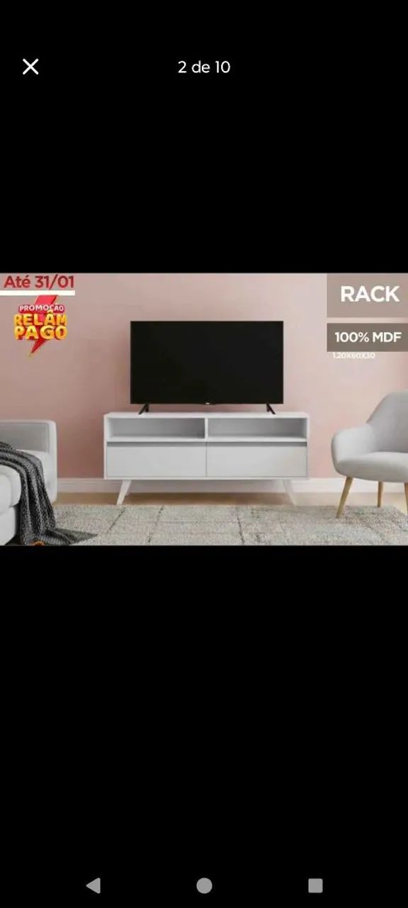 RACK PRA TV %MDF - Foto 2