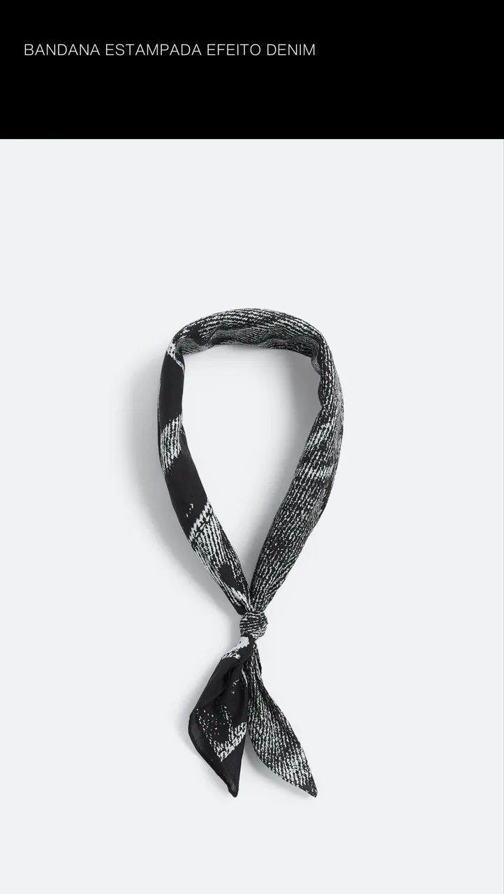 Bandana Estampada Zara Nova - Foto 4