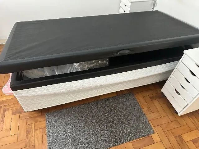 Cama box solteiro com cama adicional e colchão  - Foto 3