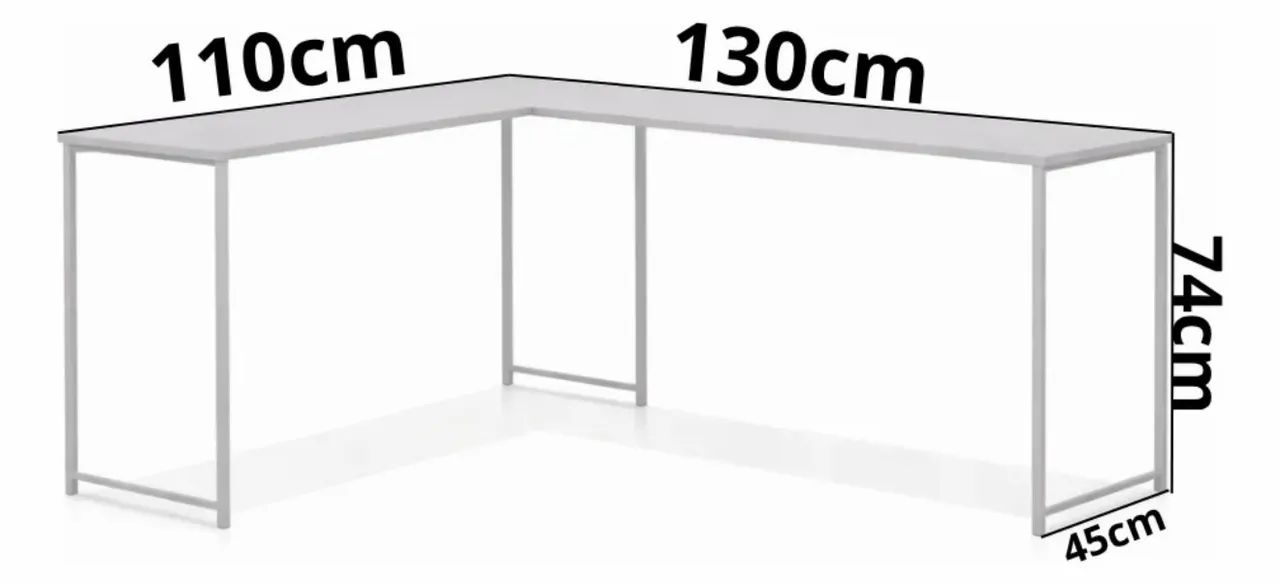 Mesa Escrivaninha em L - KlmStore - Foto 4
