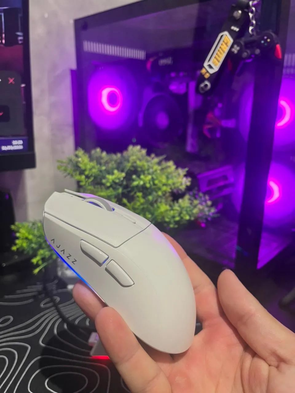 MOUSE AJAZZ AJ139 V2 MC BRANCO - Foto 3