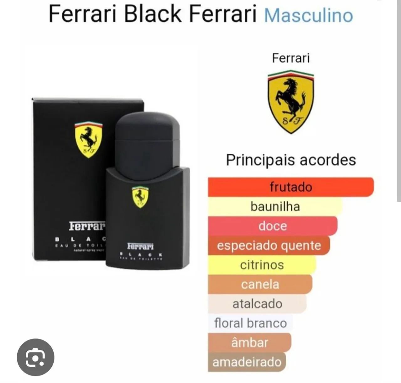Perfume Ferrari Black 125ml- Original - Foto 2