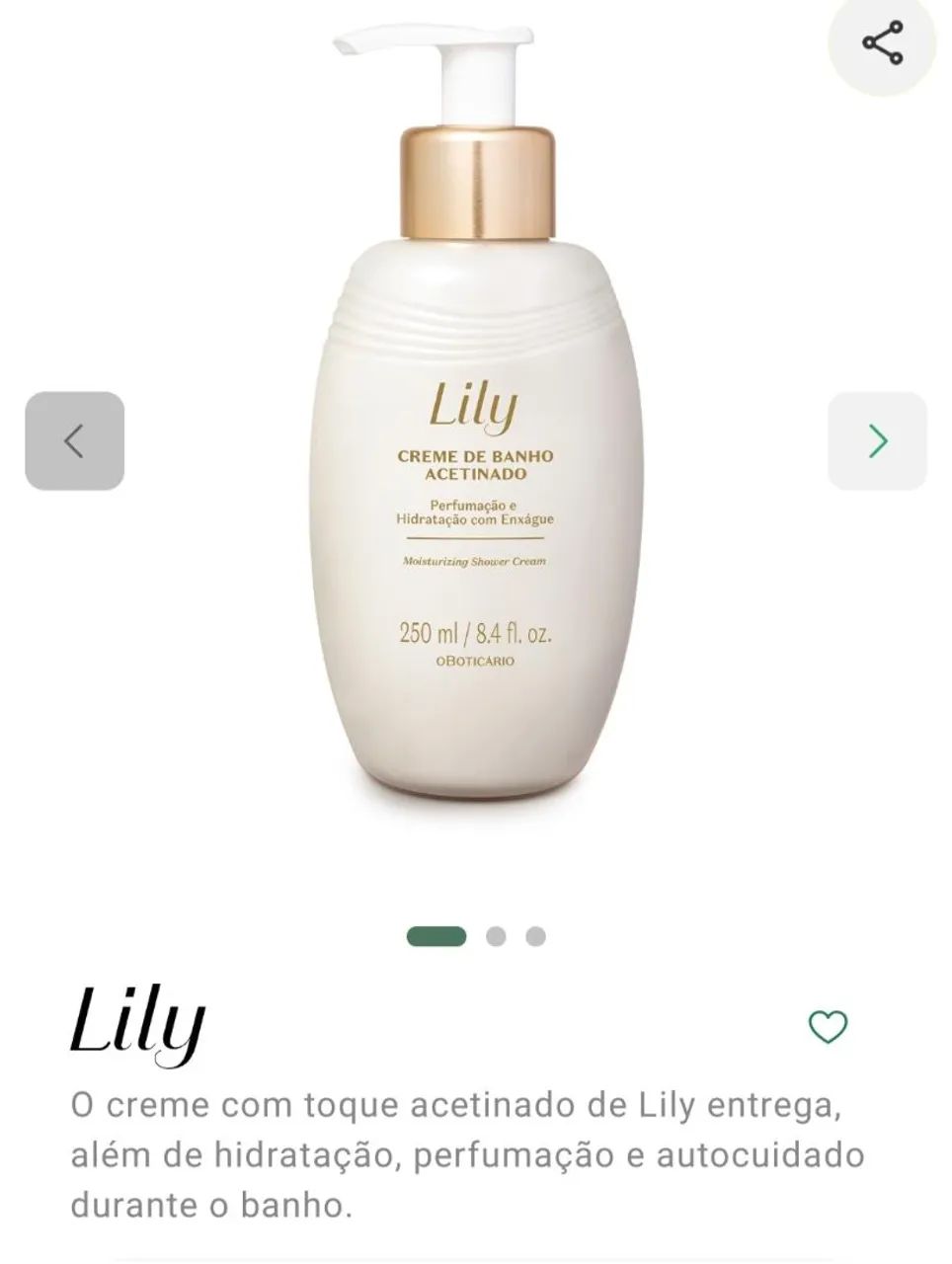 Hidratante Lily - NOVO