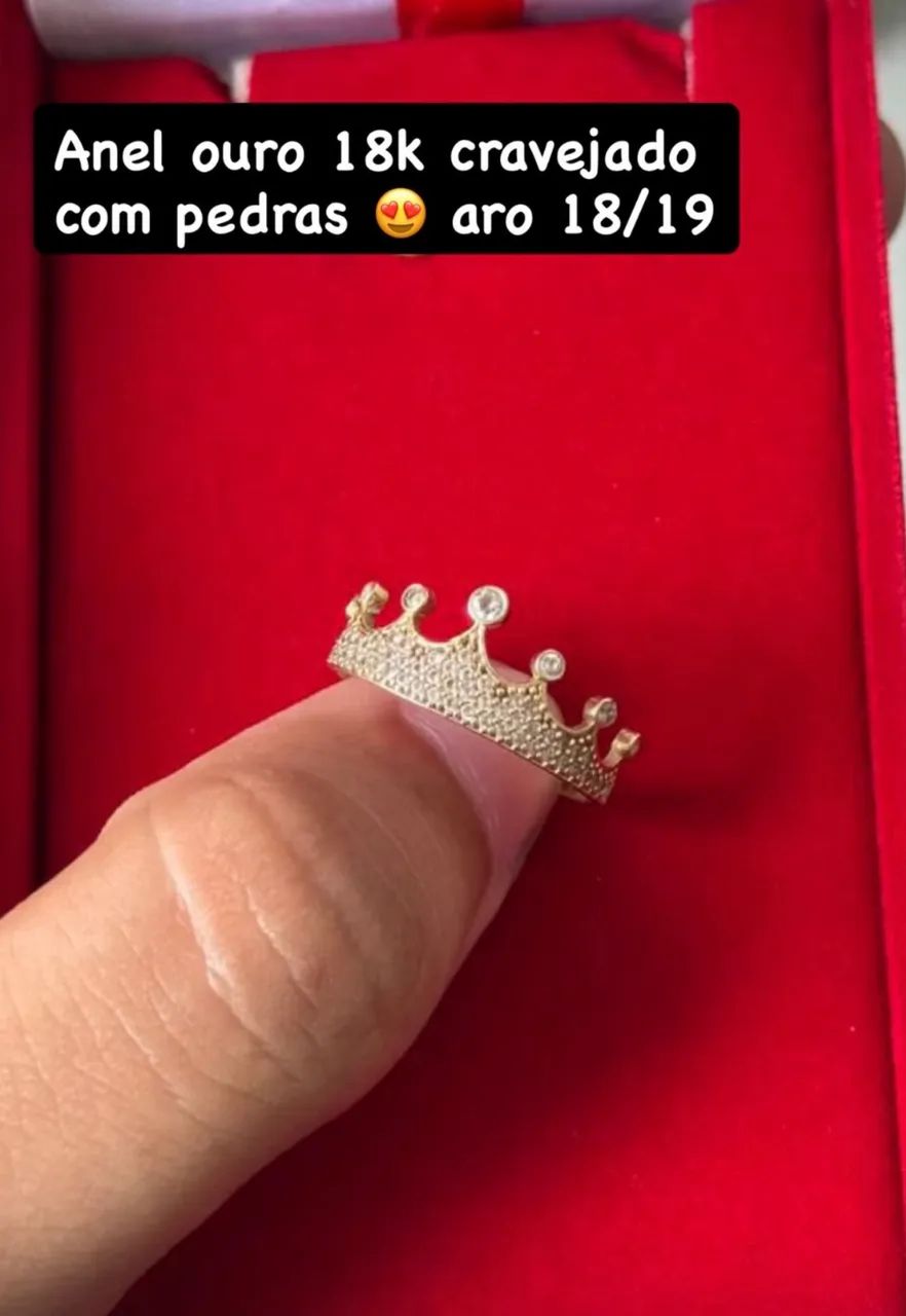 Anel ouro 18k