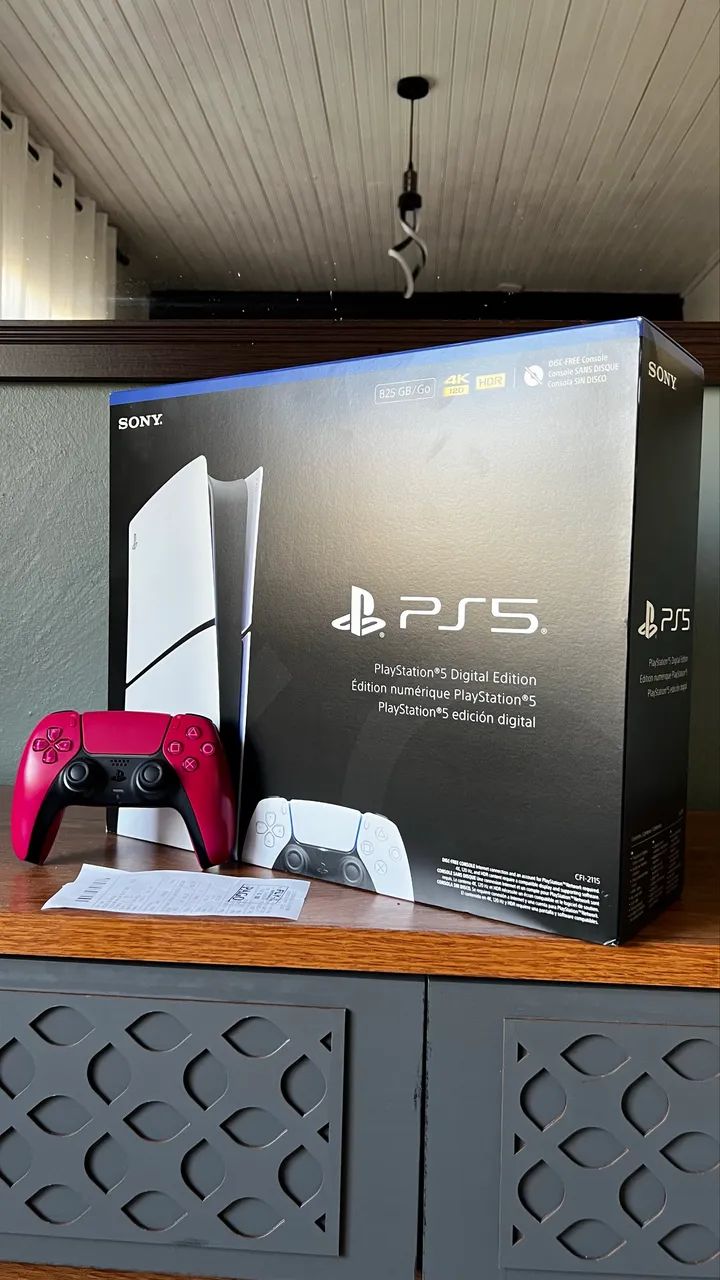 PlayStation5 Digital Edition　新品 PlayStation 5 Digital Edition - Novo | Lacrado | Garantia de 1 Ano