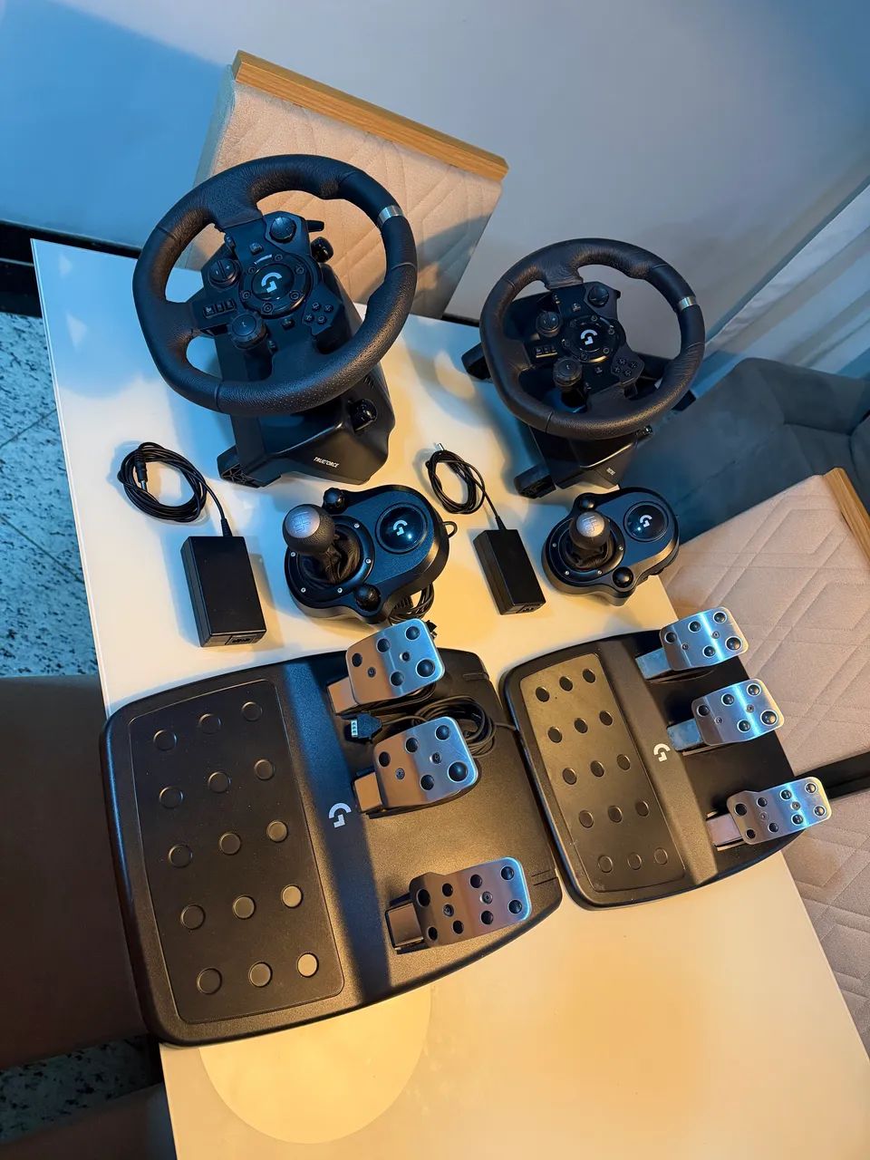 Kit volante logitech G923 + câmbio  - Foto 2