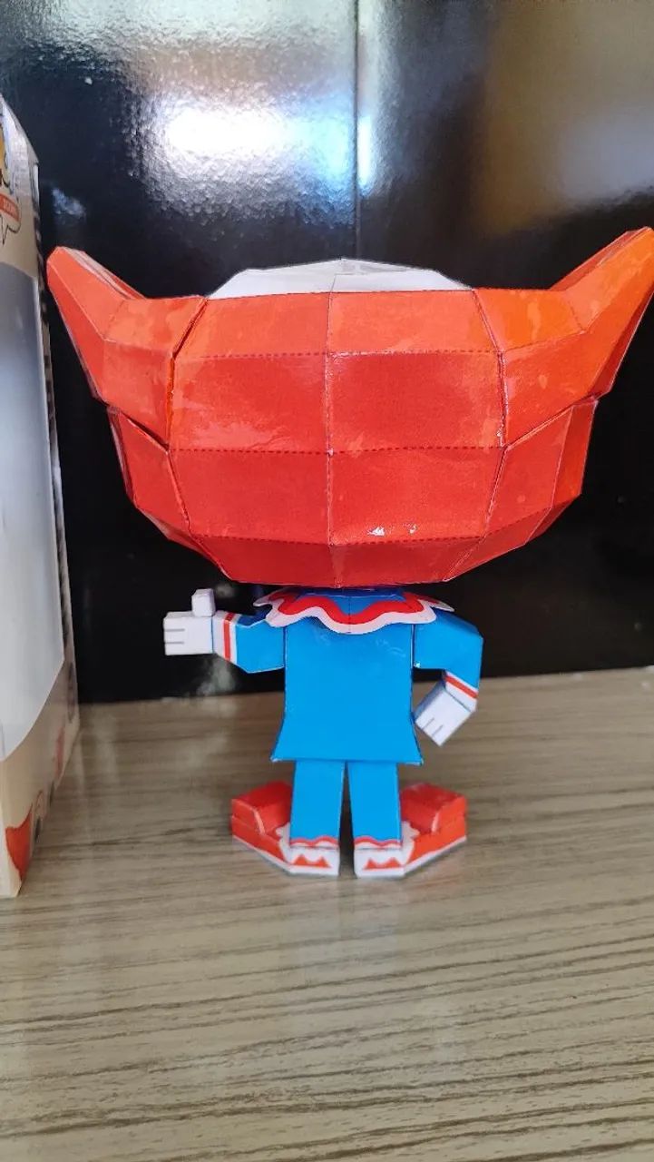 Kit 2 boneco palhaço Bozo papercraft  - Foto 5