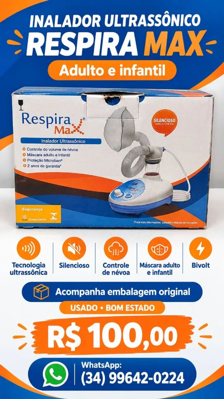 Respira Max Inalador Ultrassonico