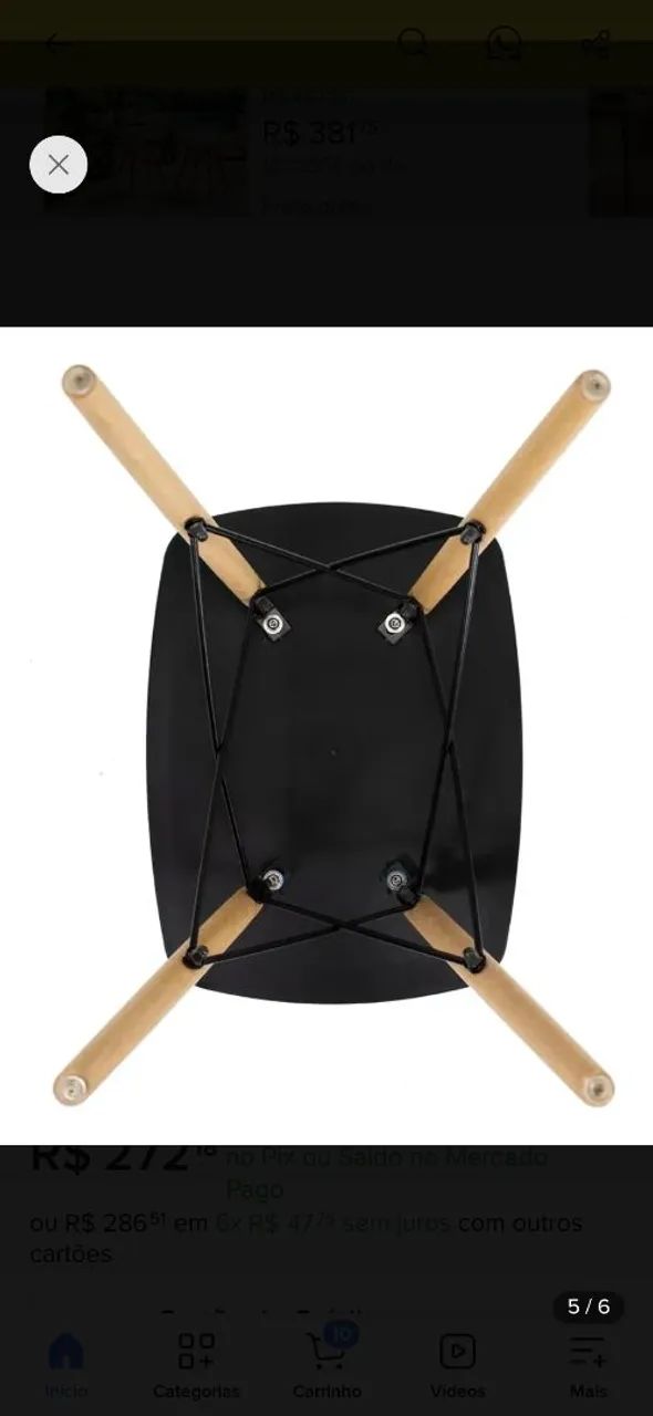 Bancos Eames Cor Preta - Foto 4