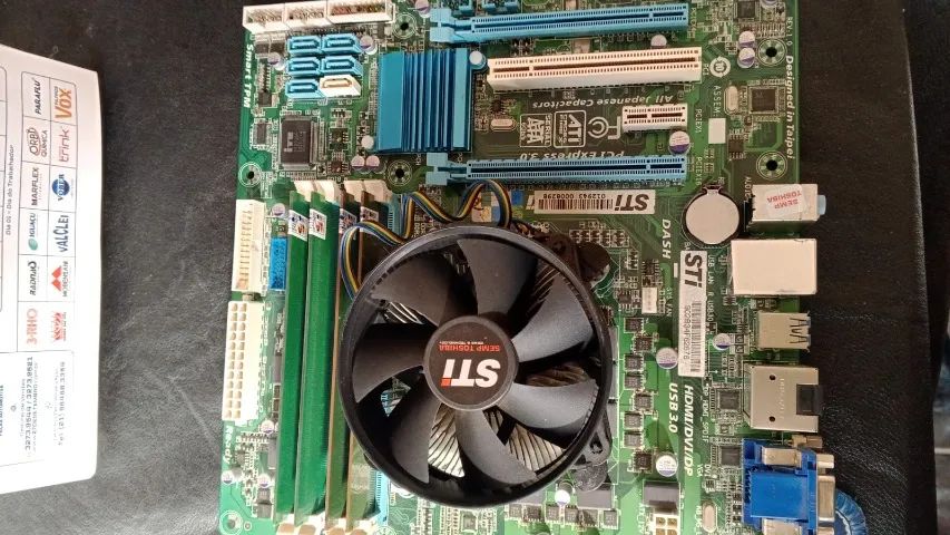 Kit placa mãe com 4 slot Ì5 3470 com 8 gigas DDR3  - Foto 5
