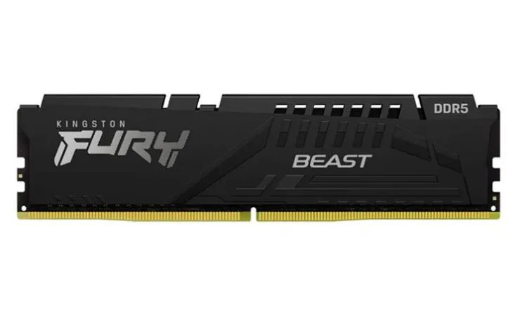 Memoria Kingston Fury Beast, 16GB, DDR5, 6000MHz, C40, Preta