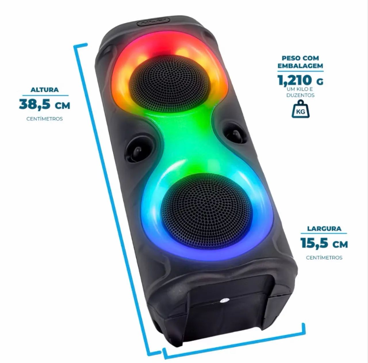 Caixa de som portátil Bluetooth - Foto 3