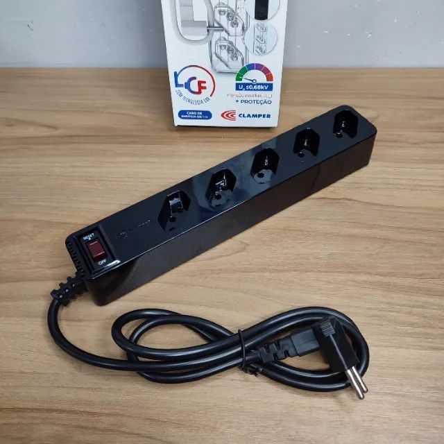 Filtro de Linha DPS Clamper iClamper Energia 5 Tomadas - Foto 2
