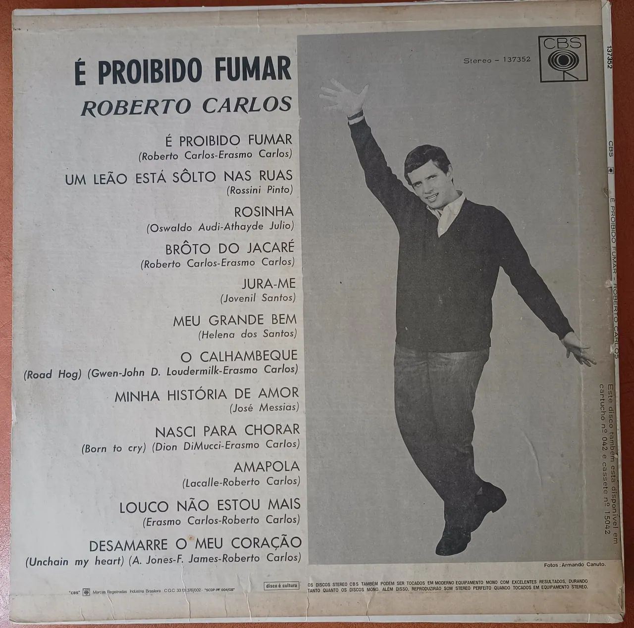 Vinil Roberto Carlos É Proibido Fumar Ed.1974 - Foto 2