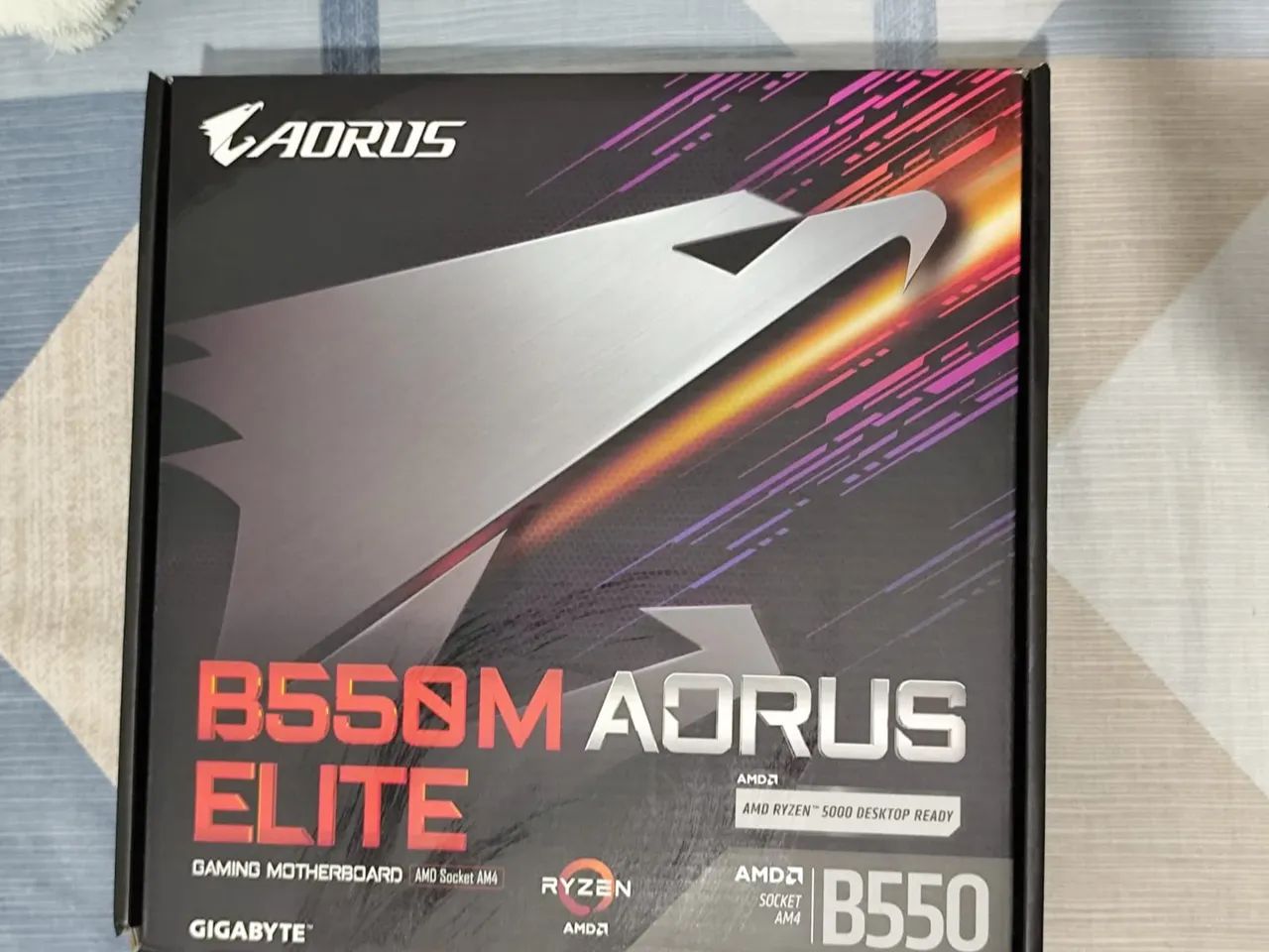 Placa mãe B550 Aorus Elite (Nunca foi usada). - Foto 4
