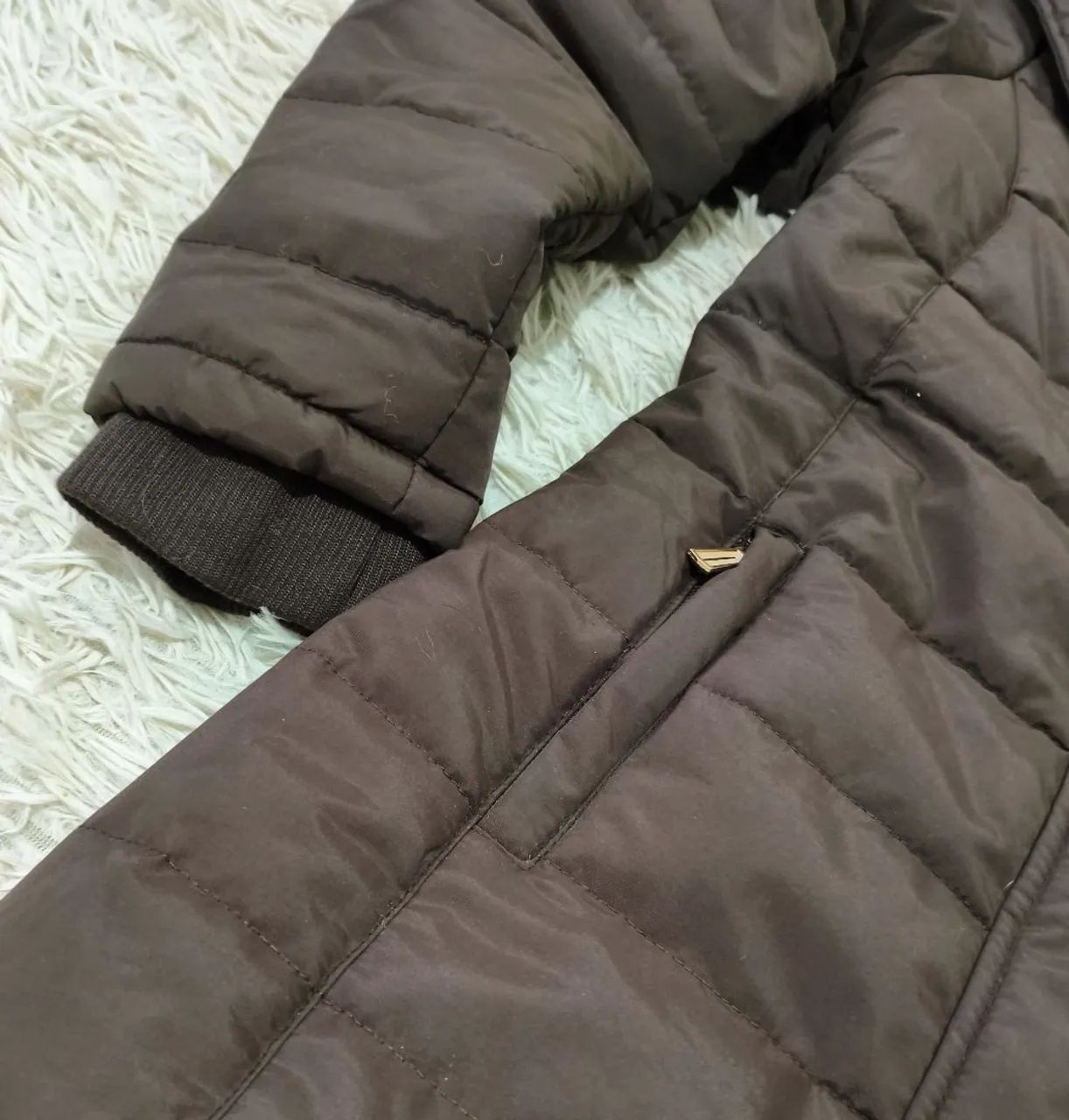 Casaco parka marrom NOVO!!!  - Foto 2