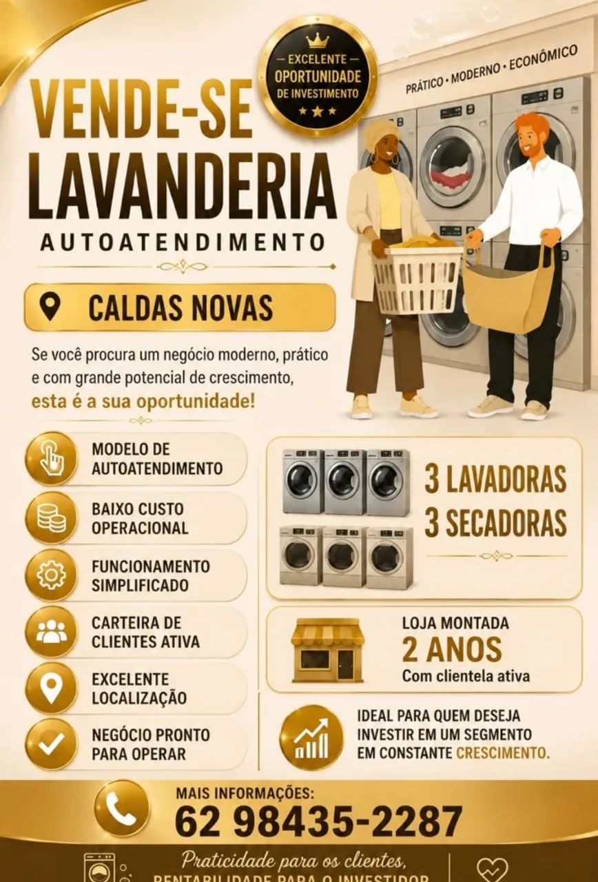 Lavanderia auto atendimento 