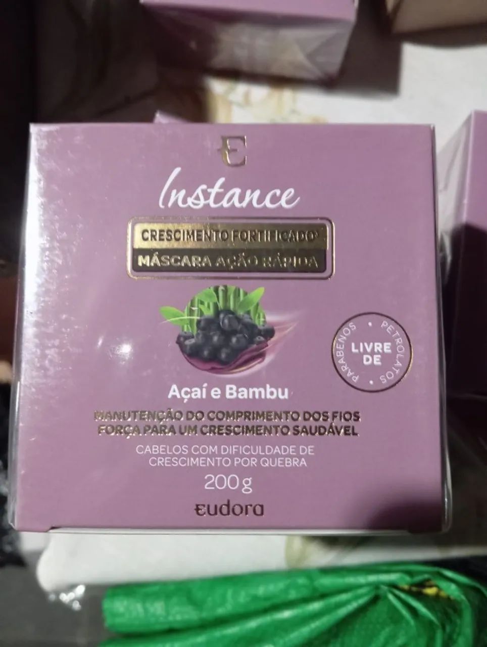 Máscara Eudora Instance Açaí e Bambu 200g - Foto 3
