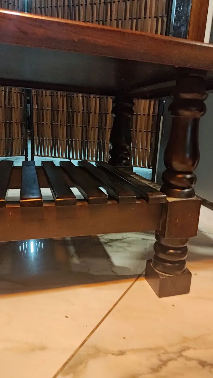 Mesa de centro de madeira maciça  - Foto 3