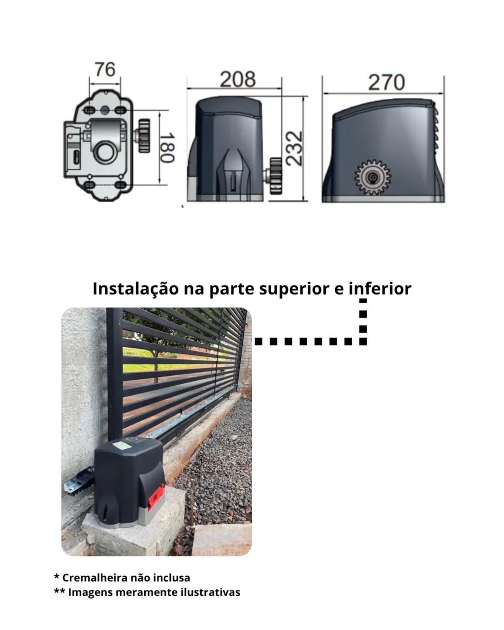 Garen Grand KDZ TDI Pro 1/2hp Semi Industrial 4 segundos portão deslizante - Foto 6