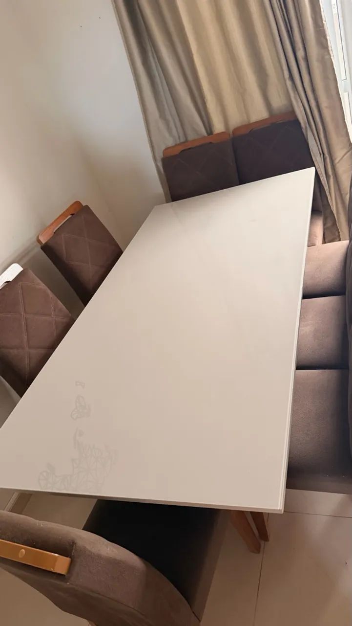 Conjunto mesa 8 cadeiras  - Foto 2