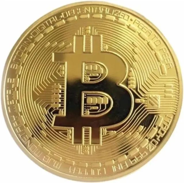 Moedas Físicas Criptomoedas Para Colecionador Diversas Ouro - Foto 2