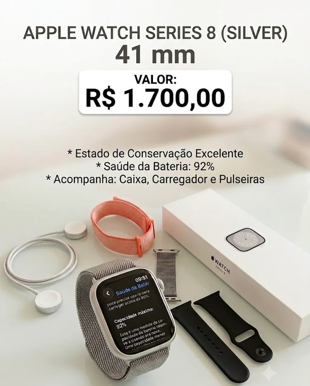 APPLE WATCH SÉRIE 8 - Foto 3