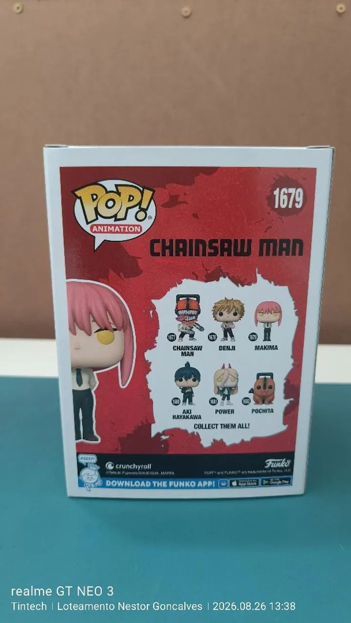 Funko Pop Makima #1679 Chainsaw Man Vaulted Original Lacrado - Foto 3