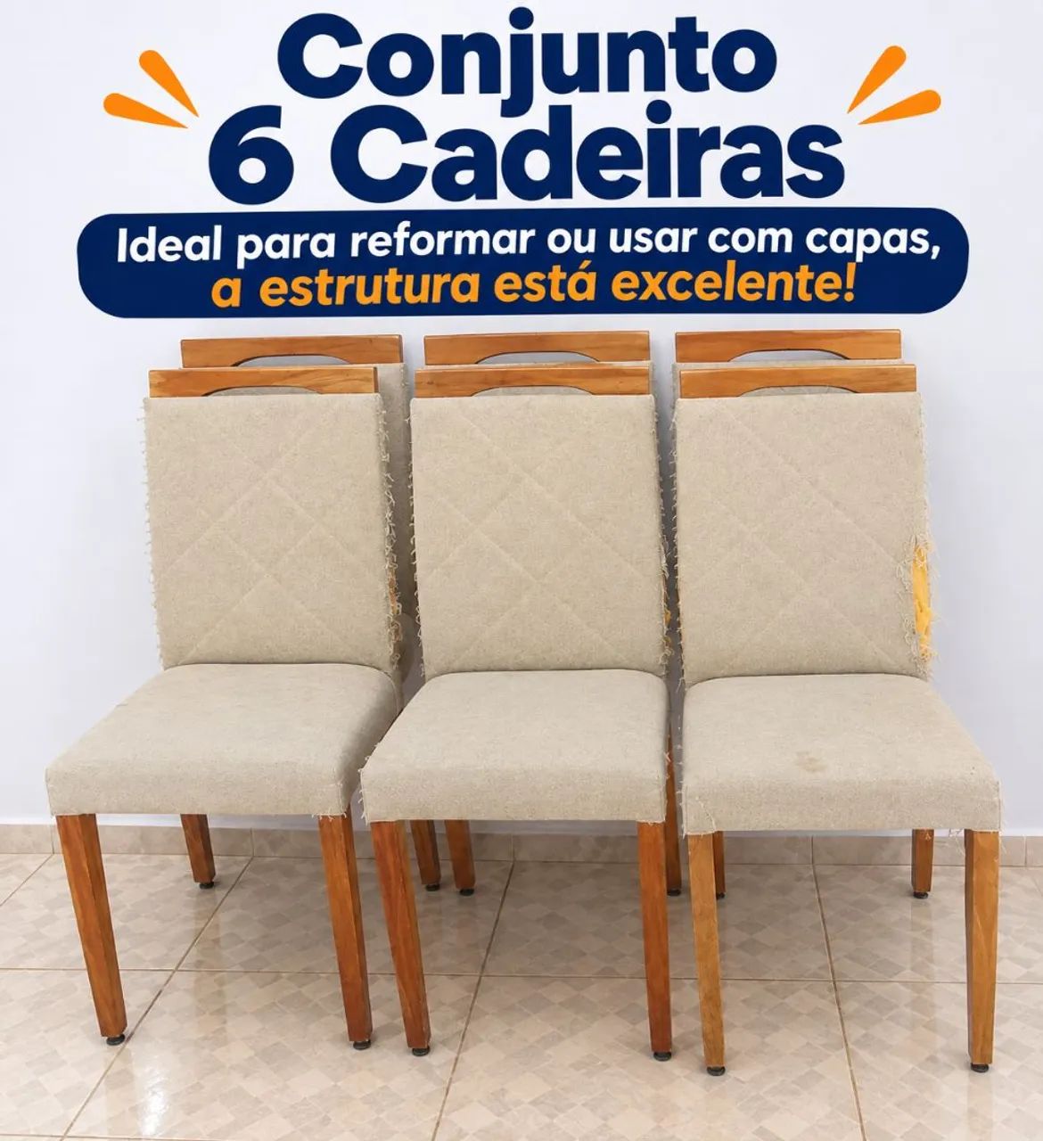 Conjunto 6 cadeiras  - Foto 2