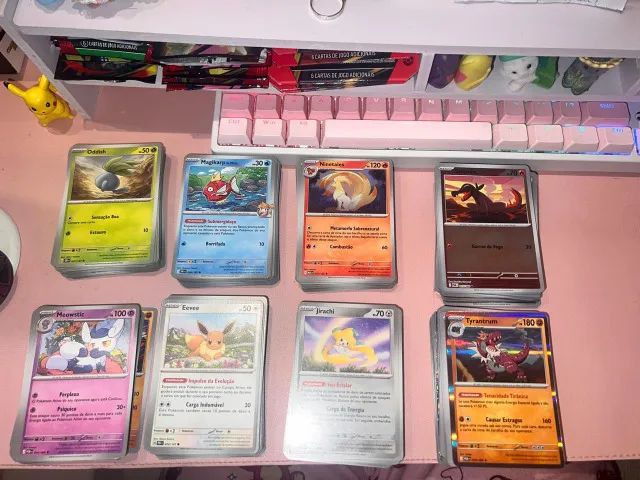 Lote 400 cartas pokémon comuns, foil e reverse foil com brindes ler todo anúncio - Foto 2